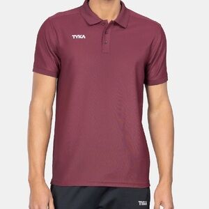 NWT! TYKA basic polo in flexible, moisture-wicking fabric with ribbed collar.